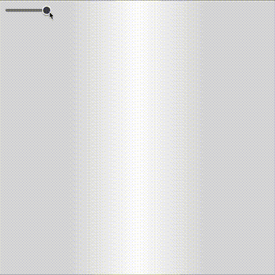 vertical bars of grey, moving with a slider